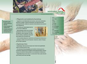 eines von drei Layouts für die Homepage des Seniorenhauses Odenwald